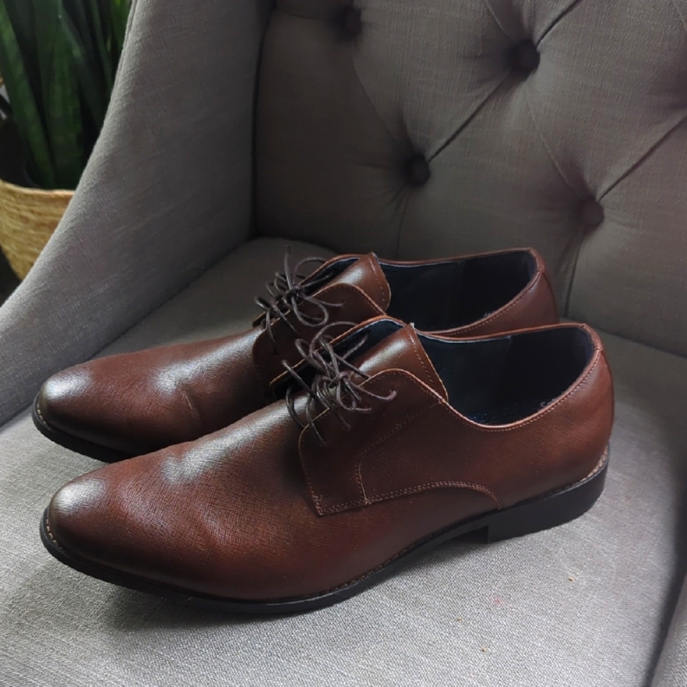 Steve Madden Classic Brown Leather Men's Shoes